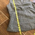 Beaded Embroidered Blouse Size 4 Gray Photo 3