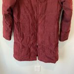 L.L.Bean Maroon Goose Down Quilted Coat Size Small Photo 2