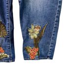 Chico's So Slimming Girlfriend Ankle Jeans Embroidered Floral Size Plus Photo 11