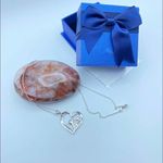 I Love You Mom African Mongoose Sterling Silver Cz Heart Necklace Silver Photo 1