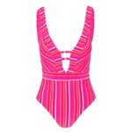 Trina Turk NWT Marai Halter Plunge One Piece Swimsuit Pink Sz 8 $162 Photo 3