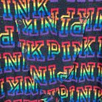 PINK - Victoria's Secret Pink Victoria’s Secret Rainbow Spell Out Butt Flap One Piece Pajamas Sz M Photo 7