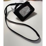 Vera Bradley  Zip ID Lanyard ID Card Holder Wallet Classic Black Microfiber Roses Photo 3