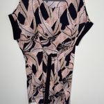 All Saints Silk Sonny Fuji Tunic Printed Black/Tan Dress 10 Womens Abstract Photo 2