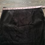 NWT Grey Lab Black Silky Mini Skirt L Size L Photo 2