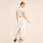 Madewell NWT  Carpenter Denim Skirt White size 30 Anthropologie Photo 2