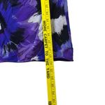 Karen Kane Women's Purple Floral Print Long Sleeve Tie Neck Blouse Size M Photo 7