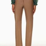 Wilfred  The Melina Pant High-waisted Vegan Leather pants Size 0 Constant Camel Photo 0