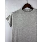 Brunello Cucinelli Women’s Small Light Heather Grey Sparkly Cashmere Shirt Photo 1