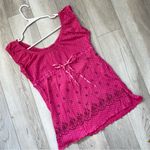 Y2K Polka Dot Top floral sleeveless womens Pink (xlarge) ribbon vintage casual Size XL Photo 0