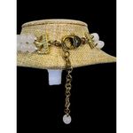 Eye Candy Los Angeles Agate Double Panther Head Crystal Pave Necklace Gold Tone Photo 3