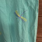 Donna Morgan Donna‎ Morgan Petites Teal /Green Embroidered Dragon Fly Dress.  Size 14 Photo 1