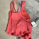 Free People NWT radiant watermelon wrap style top small Photo 0