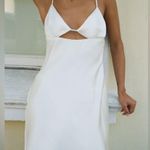 ZARA Dress Mini Satin Lingerie Effect White Wedding Bridal Shower Vacation Summer Photo 4