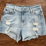 Levi's Levi’s Denizen Cutoff Light Wash Distressed Denim Jean Short | 26 Photo 0