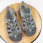 Keen Newport Slip On Hiking Sandal Grey Teal Blue Womens 10 1018834 Photo 3