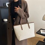New women large tote with zipper White Photo 4