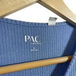 PacSun Women’s Ribbed Fitted Cropped Tee in Blue Size S Photo 6