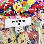 Rixo x Target Micro Floral Flower Print Pattern Crepe V Neck Pullover Midi Dress Photo 0