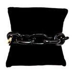 Sam Edelman NEW - Bold & Edgy Black and Gold Chunky Modern Chain Link Statement Bracelet Photo 2