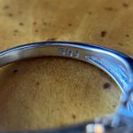 Natural Aquamarine Tanzanite Sterling Silver Ring Size 8 Photo 5