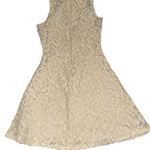 Ginger G Elegant Cream Floral Lace Dress Photo 1