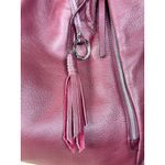 Sanctuary NWT  BleekerTote Handbag Purse Plum Brandy Leather Tassel MSRP $198 Photo 1