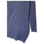 Old Navy  Dress Womens L High Mock Neck Micro Ribbed Long Sleeve Bodycon Blue Photo 3