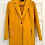 Talbots Women's  Double Face Wool Blend Jacket Coat Size 10 Mustard Gold Yellow Photo 0