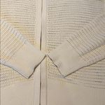 Varley Ward Knit Jacket Open Knit Zip Size LARGE Cream Photo 5
