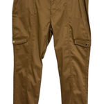 White House | Black Market NWT WHBM Outlet High Rise Utility Crop Pants in Toasted Coconut - Size 12 Photo 0