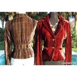 Cache Expresso Velvet Dip-Dye Jacket Coat Top New Lined Brown Black $178 NWT Photo 5