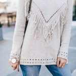 Show Me Your Mumu  mellow fringe heart sweater XS‎ Photo 0