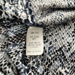 Sky Snake Print Silk Halter Tie Dress Snake Rhinestone Empire Waist, Sz L Size L Photo 12