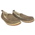 L.L. Bean Mountain Moccasin Slippers Dark Cement Women's Size 8 GUC Brown Photo 2