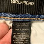 EXPRESS JEAN Cropped Girlfriend Fit Acid Wash Distressed Denim Jeans 8 Photo 6