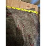 Vintage 80s Taiwan Authentic Imports leather Tapestry green red maxi skirt M Brown Size M Photo 8