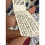 ZARA  Cotton Blend Boho Ruffle Tassel Tie Blue White Mini Dress Small NWOT Photo 6