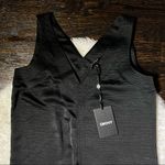 DKNY NWT Black V Neck Maxi Dress with Cargo Pocket Photo 5