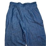Who What Wear Blue Chambray Paper Bag Waist High Rise Wide Leg Jeans Size 14 Photo 3