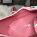 American Eagle AEO pink canvas shoes w/ gold pineapples size 7.5 Photo 4