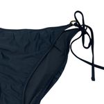 J.Crew New Black O-Ring Cheeky Side Tie Bikini Swim Bathing Suit Bottom Size 2X Photo 2