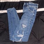 American Eagle Blue Distressed Women Jeans Photo 0