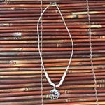 Silpada Pink Quartz Choker Necklace Sterling Silver Medallion 16” Photo 2