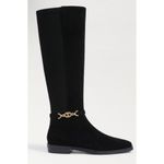 Sam Edelman  Clive Embellished Riding‎ Boot Black Women's Size 10.5 Photo 1