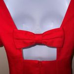 Anthropologie MAEVE Bow Dress, Red Mini Size 2 Photo 5