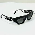 Versace  53mm Irregular Sunglasses VE4432U Black NEW Photo 13