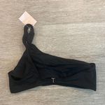 ANDIE NWT  Swim The Wyndwood Top Size XL Black One Shoulder Photo 5