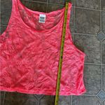 PINK - Victoria's Secret PINK Victoria’s Secret Crochet/Lace Cropped Tank Top Swim Coverup Photo 7