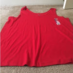 Faded Glory  Women's Plus Size 3X Tank Top Muscle Tee Shirt Red Photo 0